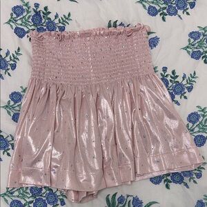 Queen of Sparkles Pink Shimmer Skort